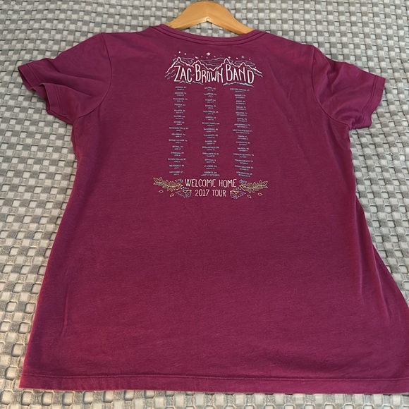 southern ground Tops - Zac Brown Band Welcome Home 2017 Tour Tshirt